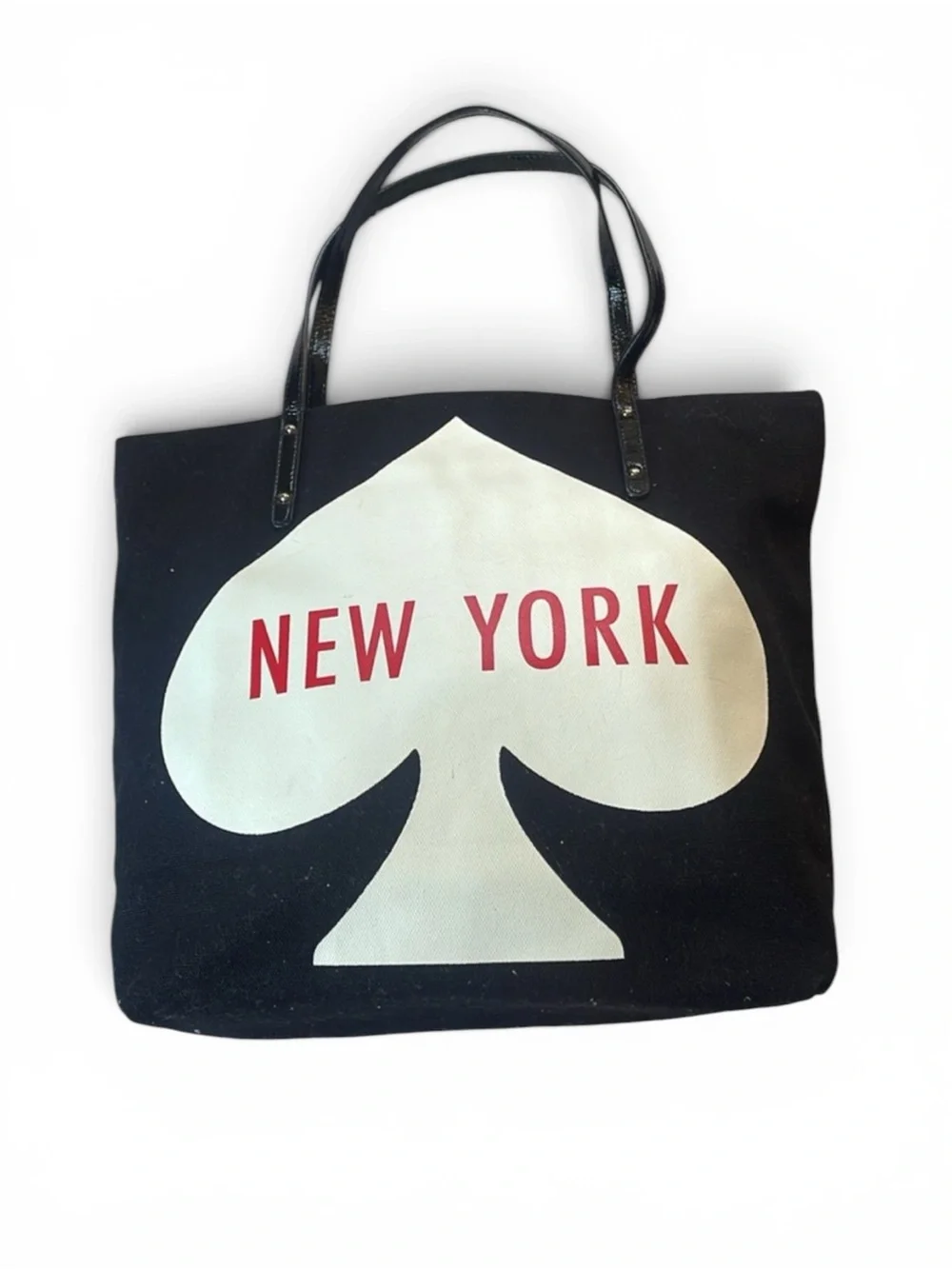kate spade Black & Red 'London' Spade Tote